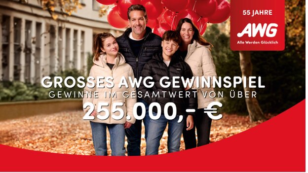 GROSSES-55 Jahre AWG GEWINNSPIEL-255.000-Euro