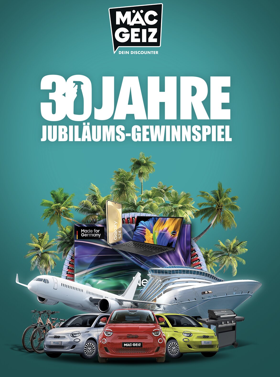 MäcGeiz - 30 Jahre Jubiläums-Gewinnspiel